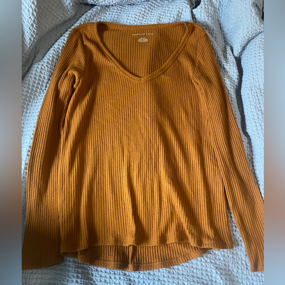 V neck long sleeve